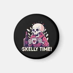 Aimant halloween mais c'est l'heure de skelly