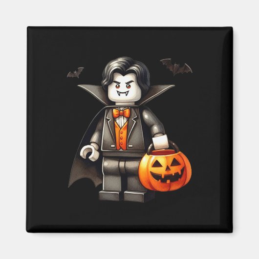 Aimant Halloween Maître Constructeur Vampire Enfants Bâti (Devant)