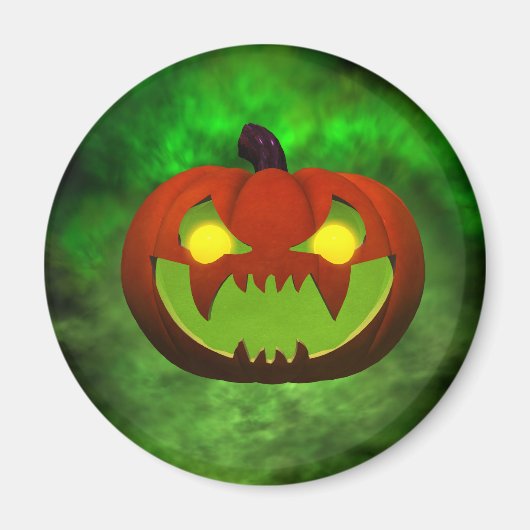 Aimant Halloween malin éffrayantPumpkin (Devant)