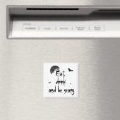 Aimant Halloween - Mangez, buvez et soyez effrayants (In Situ (Lave-vaisselle))