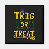 Aimant Halloween Math Enseignant Trier Ou Traiter Ecole É (Devant)