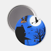 Aimant Halloween minuit (Recto/Verso)