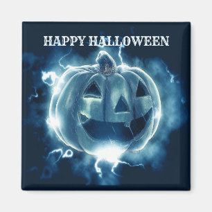 Aimant Halloween Parti mal bleu Citrouille Horreur
