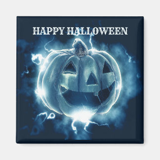 Aimant Halloween Parti mal bleu Citrouille Horreur