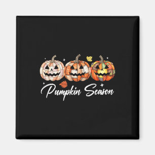 Aimant Halloween Patchwork Citrouille Quilé automne esthé