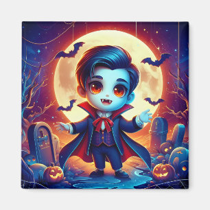 Aimant Halloween - petit vampire mignon