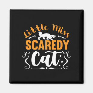 Aimant Halloween Petite Miss Chat Peur Anniversaire
