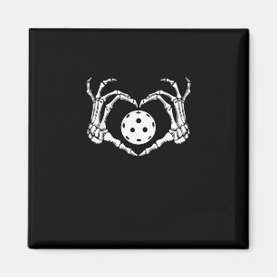 Aimant Halloween Pickle Skeleton Mains de coeur