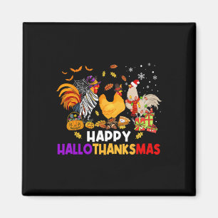 Aimant Halloween poulet Halloween Hallothanksmas Hallotha