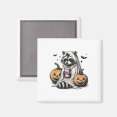Aimant Halloween Raccoon Ghost (Recto/Verso)