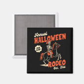 Aimant Halloween Rodeo Horse Western Cowboy Fall Autumn S (Recto/Verso)