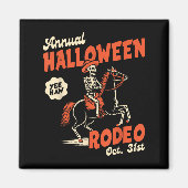 Aimant Halloween Rodeo Horse Western Cowboy Fall Autumn S (Devant)