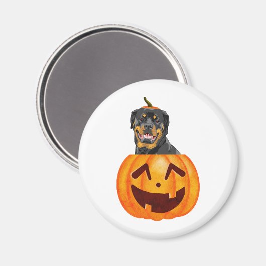 Aimant Halloween Rottweiler (Recto/Verso)