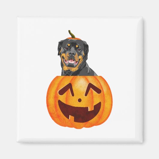 Aimant Halloween Rottweiler (Devant)