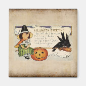 AIMANT HALLOWEEN SALUT VINTAGE (Devant)