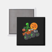Aimant Halloween Skeleton équitation Monster Truck Toddle (Recto/Verso)