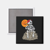 Aimant Halloween Skeleton Gamer Boys Enfants Ados Jeu 1 (Recto/Verso)