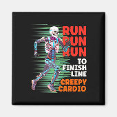 Aimant Halloween Skeleton Runner Cardio Déplaisant Jogger (Devant)