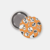 Aimant Halloween Skulls Bones DoodMotif (Recto/Verso)