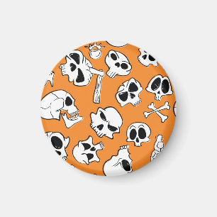 Aimant Halloween Skulls Bones DoodMotif