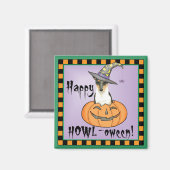 Aimant Halloween Smooth Collie (Recto/Verso)