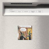 Aimant Halloween sorcières amusantes Trick ou traitement (In Situ (Lave-vaisselle))