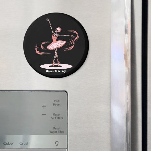 Aimant Halloween Squelette Ballerina Ballet Dance Costume (In situ (réfrigérateur))