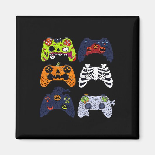 Aimant Halloween Squelette Contrôleurs de jeu Zombie mama (Devant)