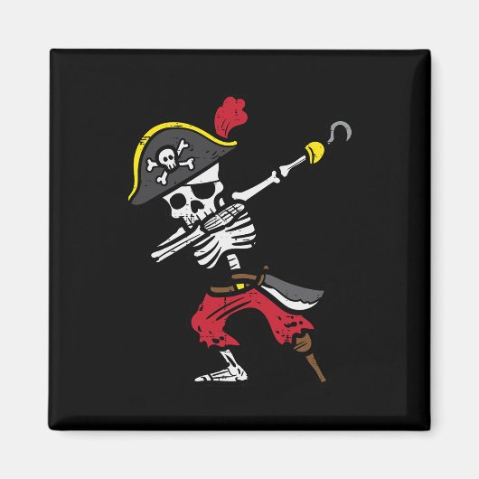 Aimant Halloween Squelette Pirate Dab Costume garçon Enfa (Devant)