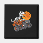 Aimant Halloween Squelette T Rex Monster Camion Garçons T (Devant)