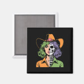 Aimant Halloween squelettique (Recto/Verso)