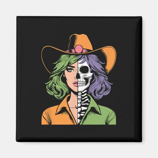 Aimant Halloween squelettique (Devant)