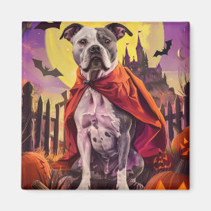 Aimant Halloween Staffordshire américain Citrouilles Épou
