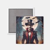 Aimant Halloween Steampunk Gothique Zombie Vampire (Recto/Verso)