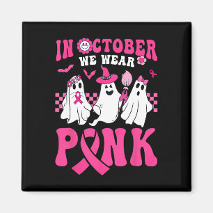 Aimant Halloween Super Wear Pink Breast Cancer du sein gu