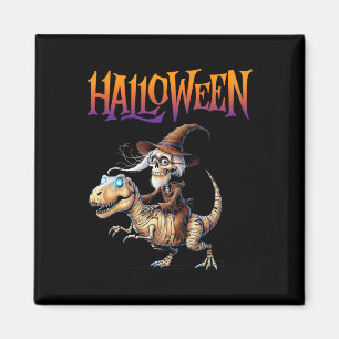 Aimant Halloween T-rex Skeleton Ride