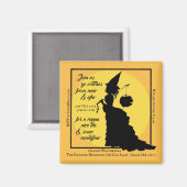 Aimant Halloween Tea Party Invitation sorcière victorienn (Recto/Verso)