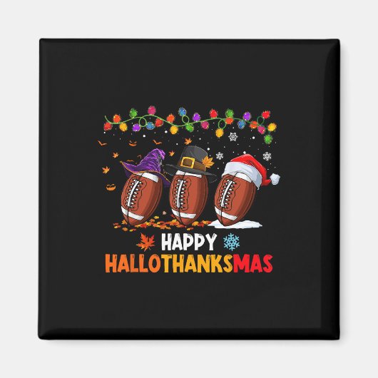 Aimant Halloween Thanksgiving Noël Hallothanksmas Fo (Devant)