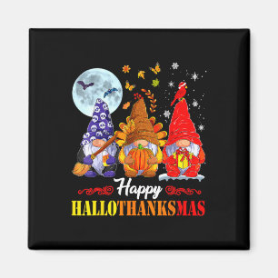 Aimant Halloween Thanksgiving Noël Joyeux Hallomerci