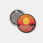 Aimant Halloween tropical (Recto/Verso)