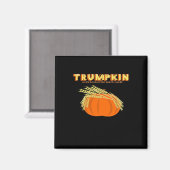 Aimant Halloween Trumpkin Donald Funny Citrouille faire H (Recto/Verso)