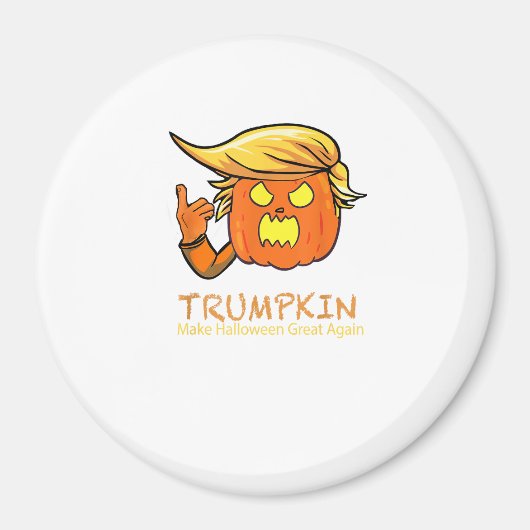 Aimant Halloween Trumpkin drôle - Design de costume class (Devant)
