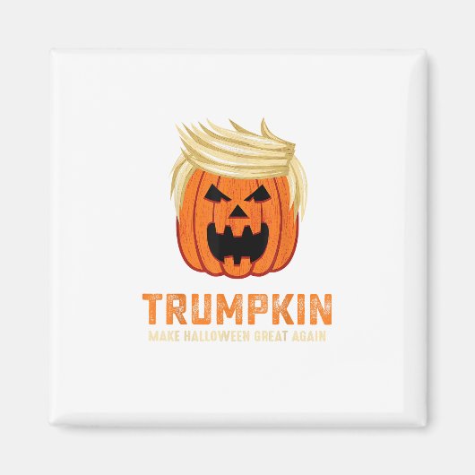Aimant Halloween Trumpkin Funny - Éffrayant Slogan parodi (Devant)