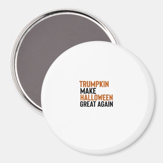 Aimant Halloween Trumpkin - Rendre Halloween grand encore (Recto/Verso)
