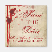 Aimant Halloween Vampire Enregistrer La Date Fake Blood R (Devant)