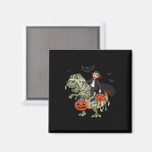 Aimant Halloween Vampire équitation T Rex Fun Boys Girls (Recto/Verso)