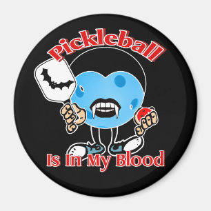 Aimant Halloween Vampire - Pickleball Dans Mon Sang