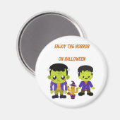 Aimant Halloween vert (Recto/Verso)