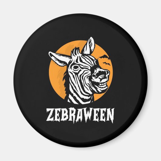 Aimant Halloween Zebra (Devant)