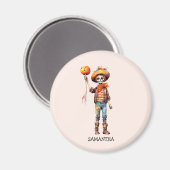 Aimant Halloween Zombie Cute Kid personnalisé (3) (Recto/Verso)